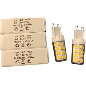 G9 LED Bulbs AC 110-130V (Qty 4) NEW